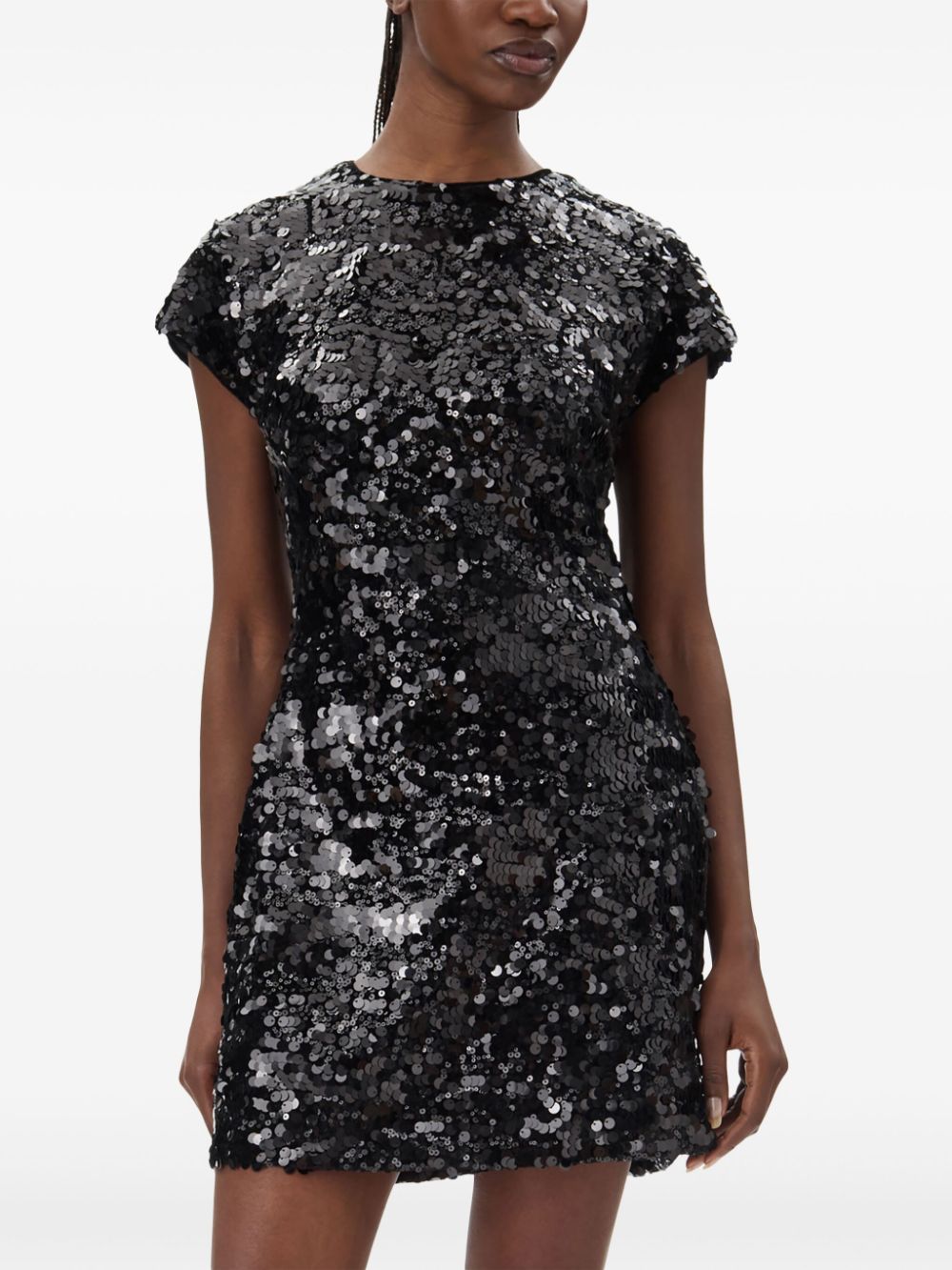Ganni Dresses Black Recycled Polyester Elastane