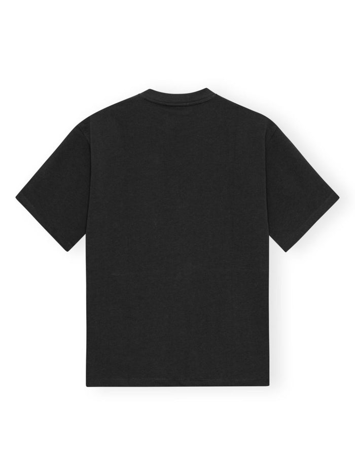 Ganni T-Shirts And Polos Black Cotton