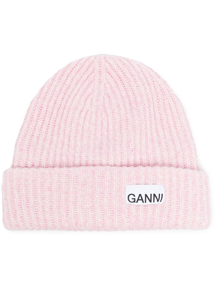 Ganni Hats Lilac Wool