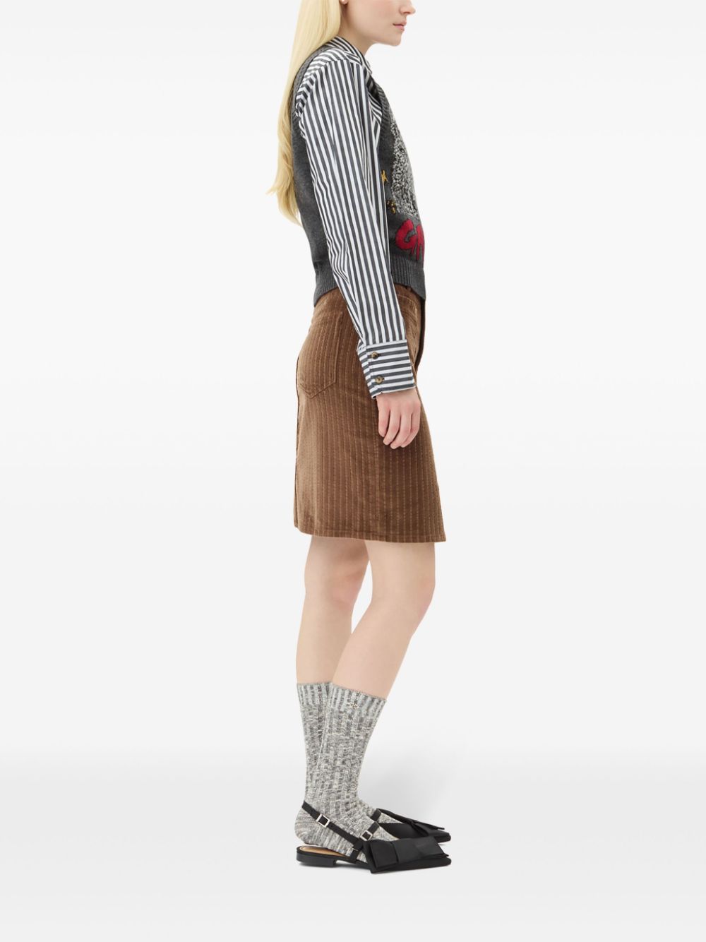 Ganni Sweaters Grey