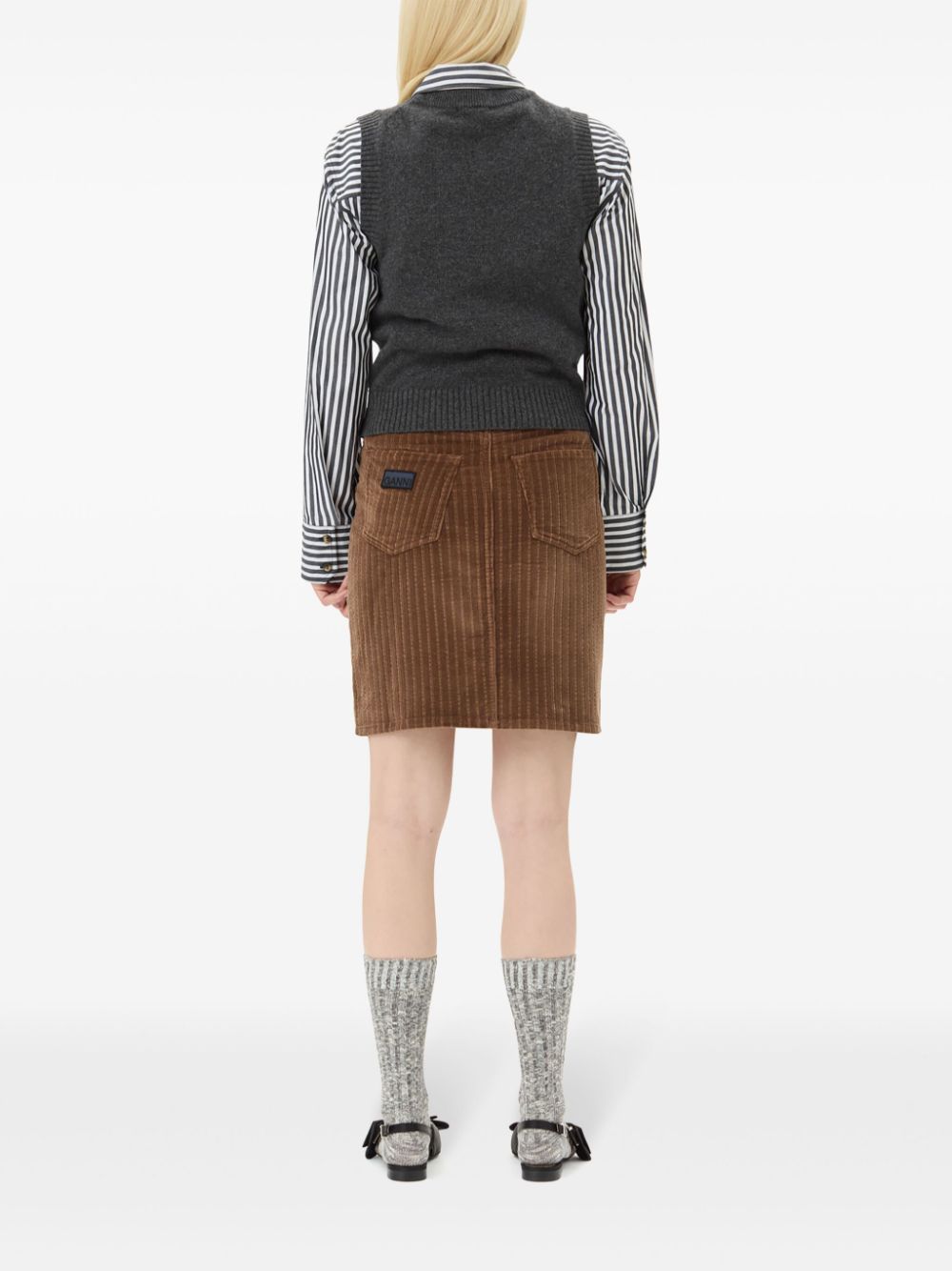 Ganni Sweaters Grey