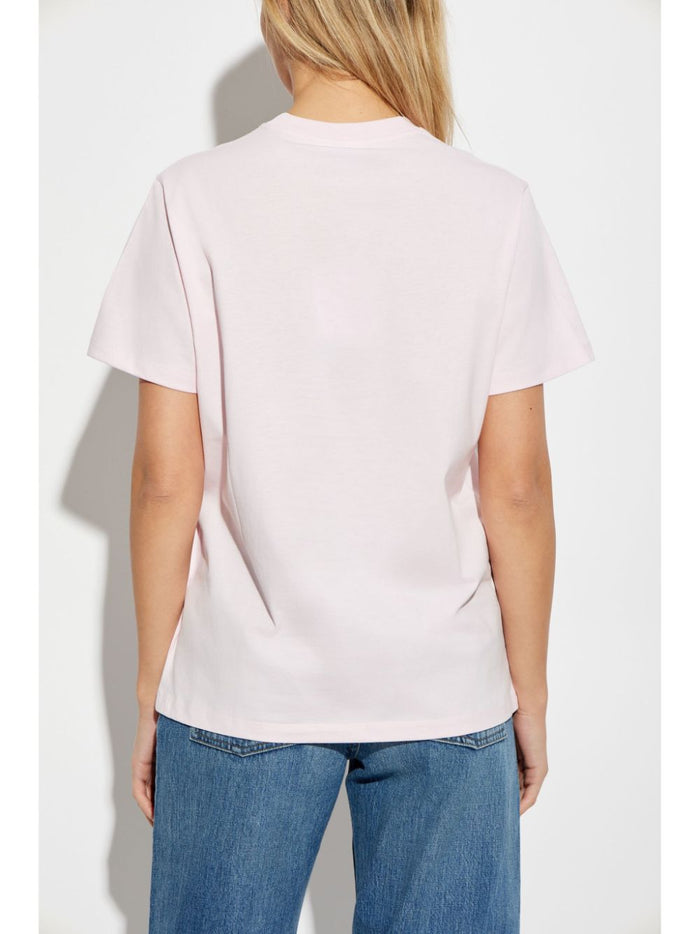 Ganni T-Shirts And Polos Pink Organic Cotton