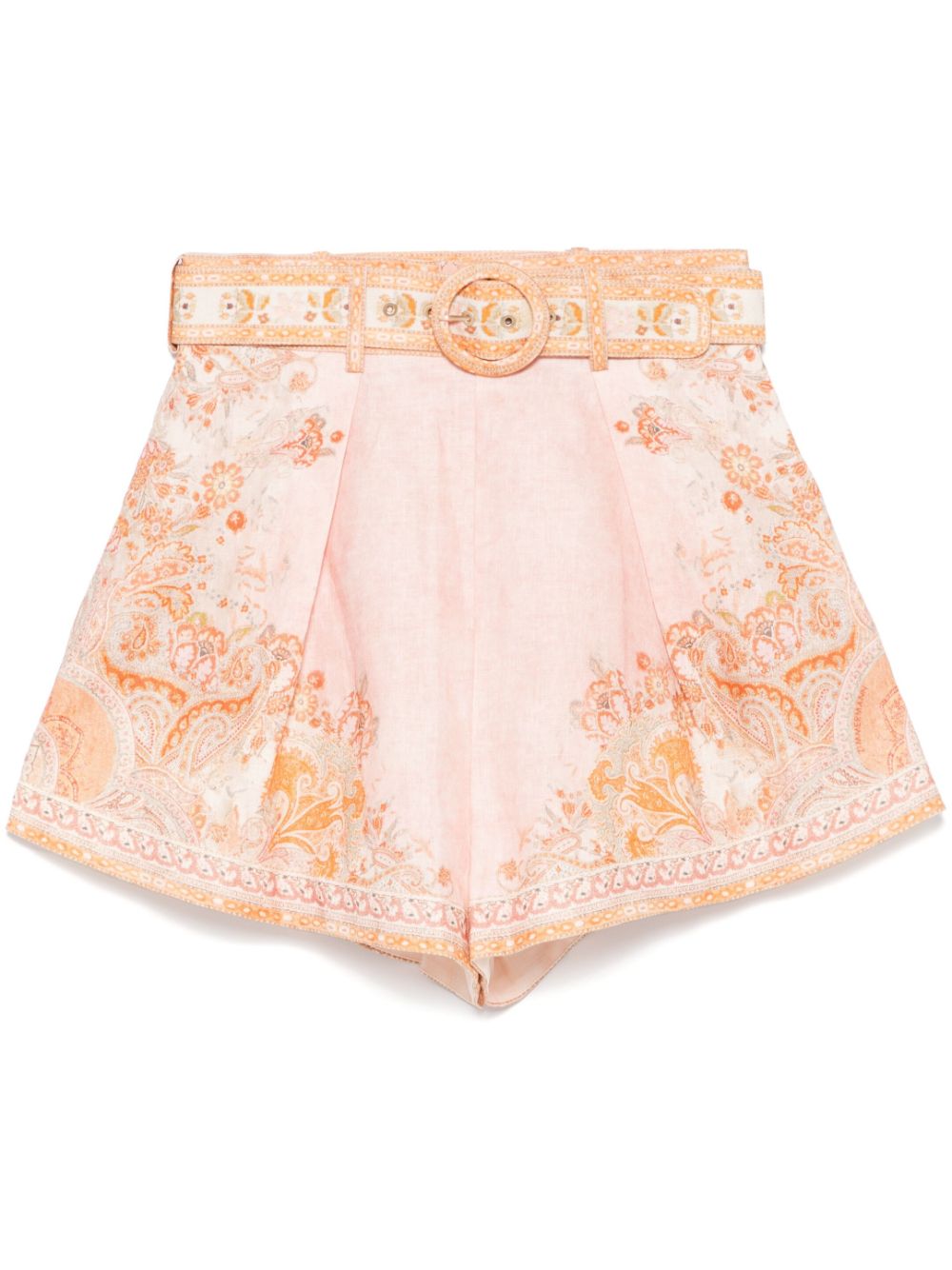 Zimmermann Shorts Beige Outer: Linen Lining: Cotton