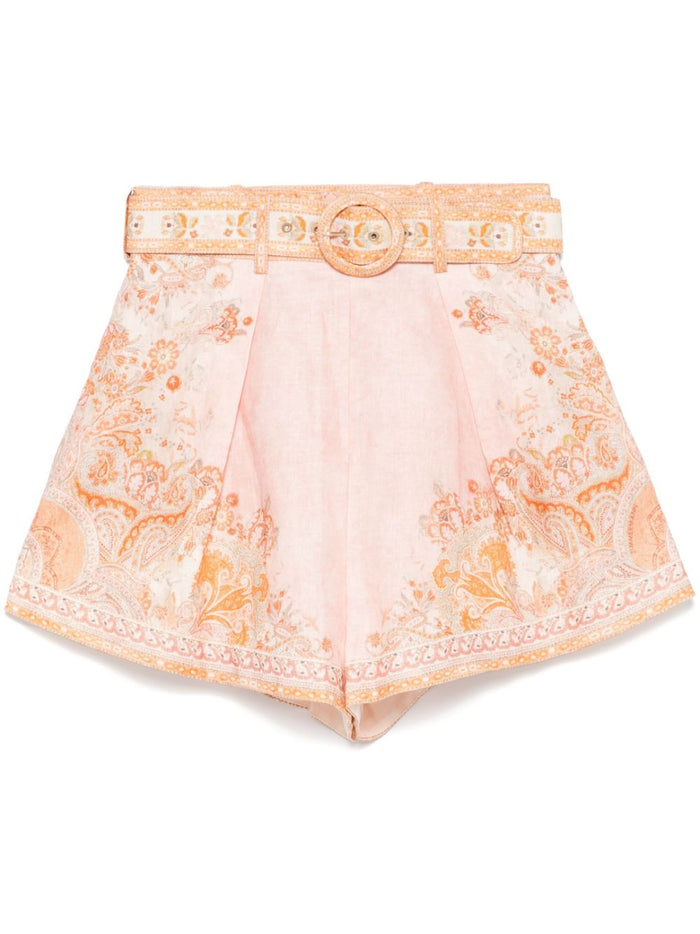 Zimmermann Shorts Beige Outer: Linen Lining: Cotton