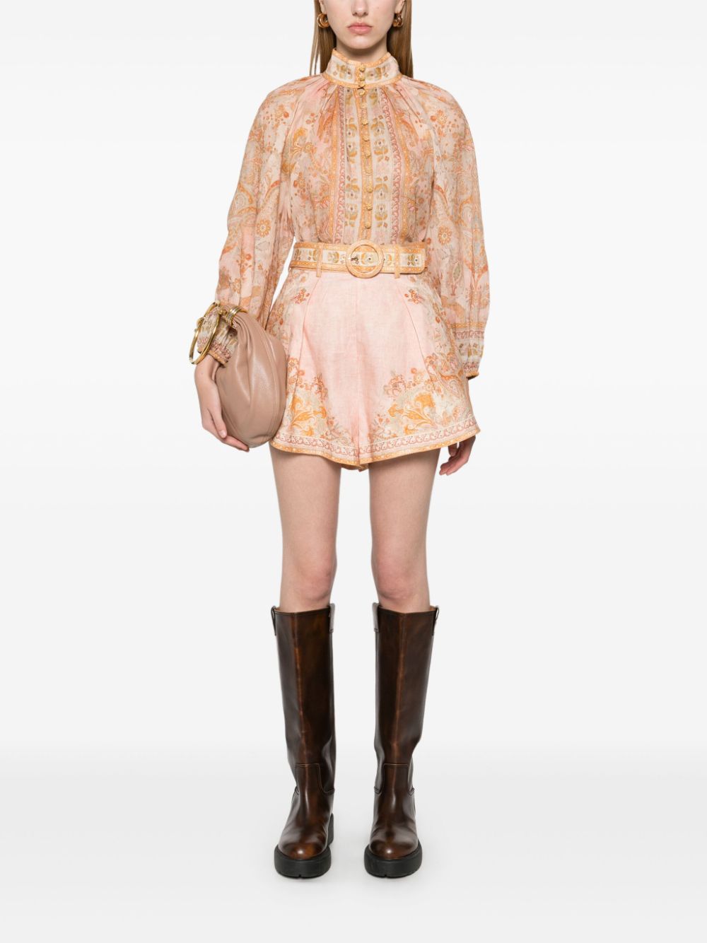 Zimmermann Shorts Beige Outer: Linen Lining: Cotton