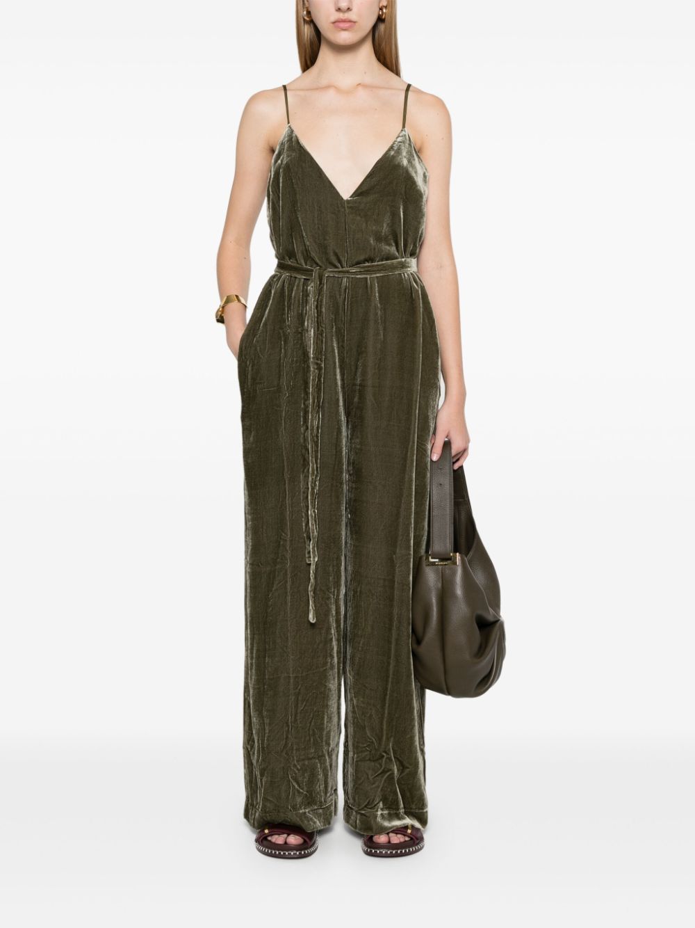 GOLD HAWK Dresses Green Rayon Silk