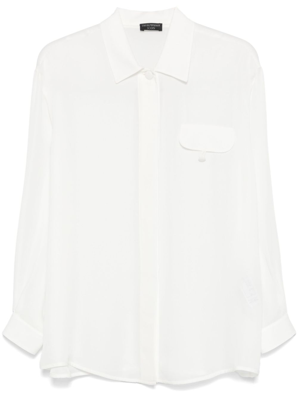 Emporio Armani Shirts Bianco Silk