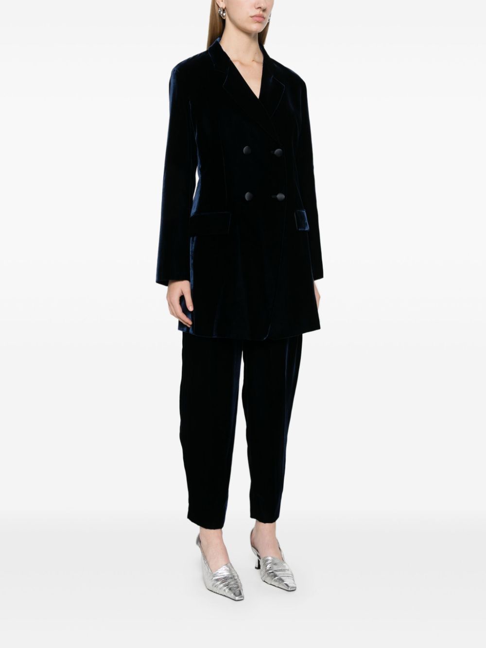 Emporio Armani Jackets Blu Viscose Cupro