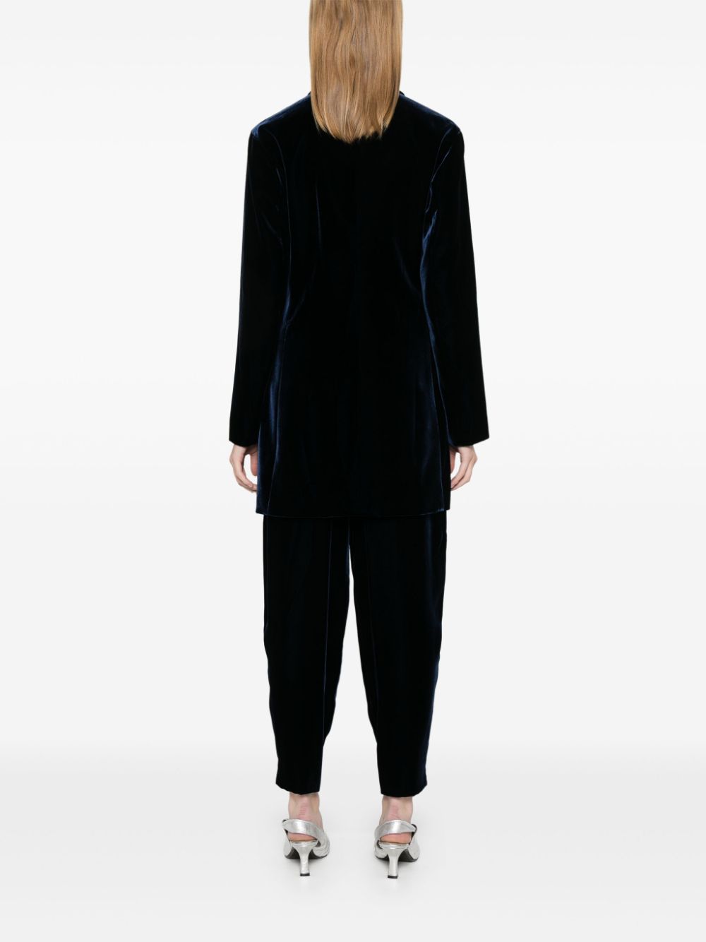 Emporio Armani Jackets Blu Viscose Cupro