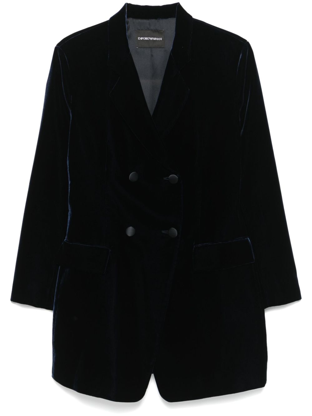 Emporio Armani Jackets Blu Viscose Cupro