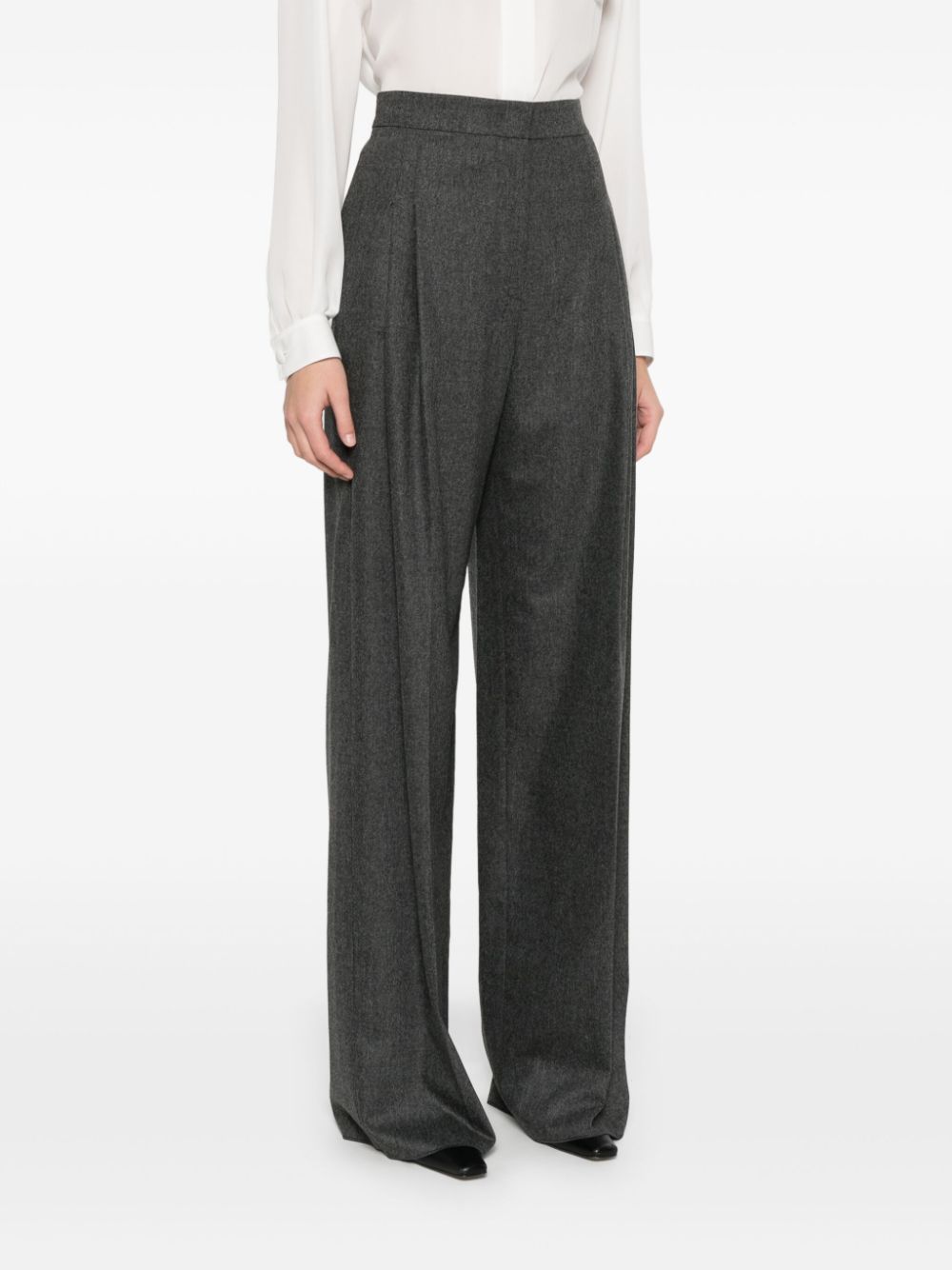 Emporio Armani Trousers Grigio Virgin Wool Cashmere Elastane