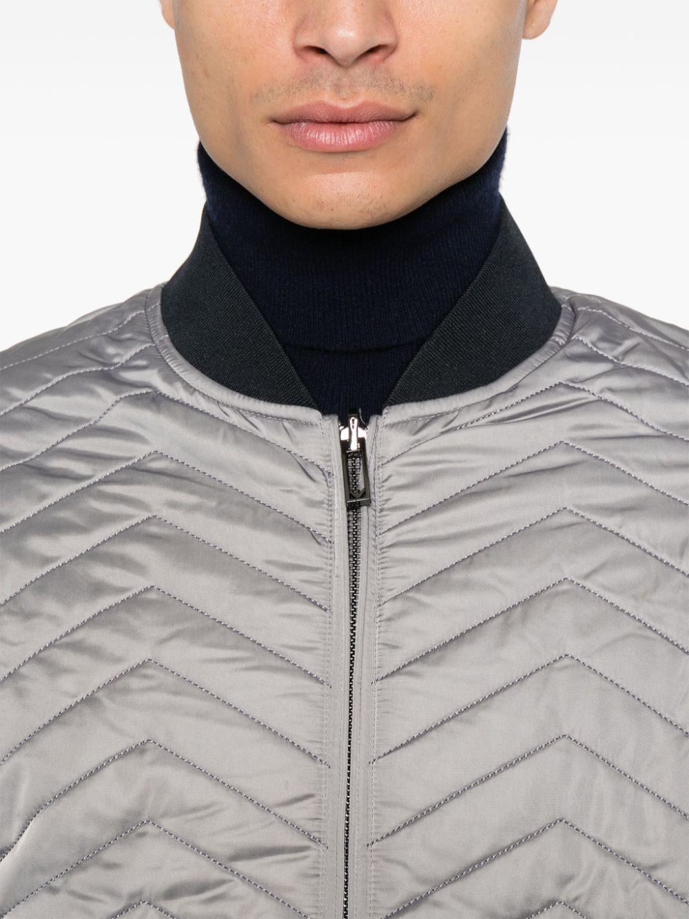 Emporio Armani Coats Grigio Chiaro Polyester