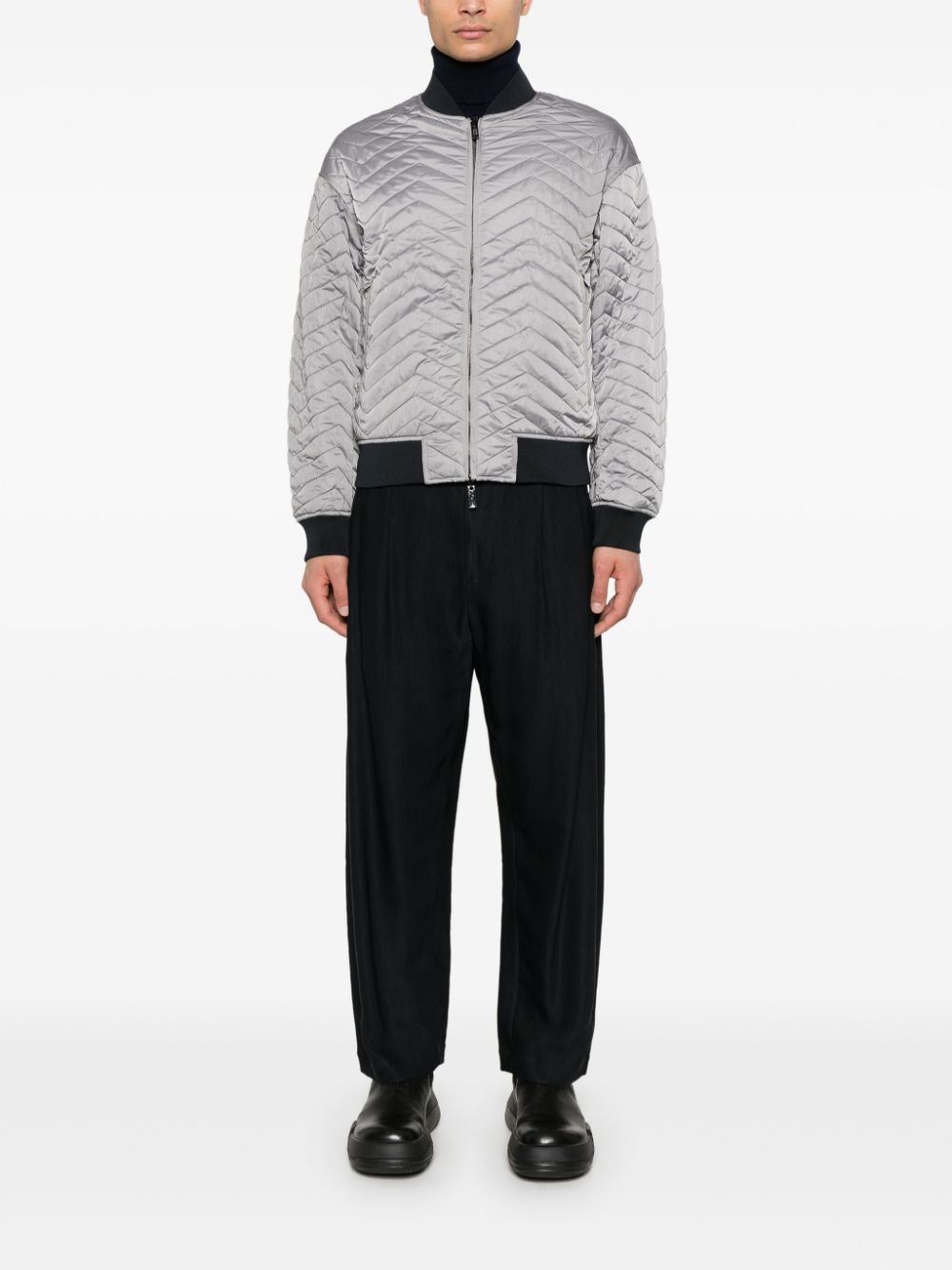Emporio Armani Coats Grigio Chiaro Polyester