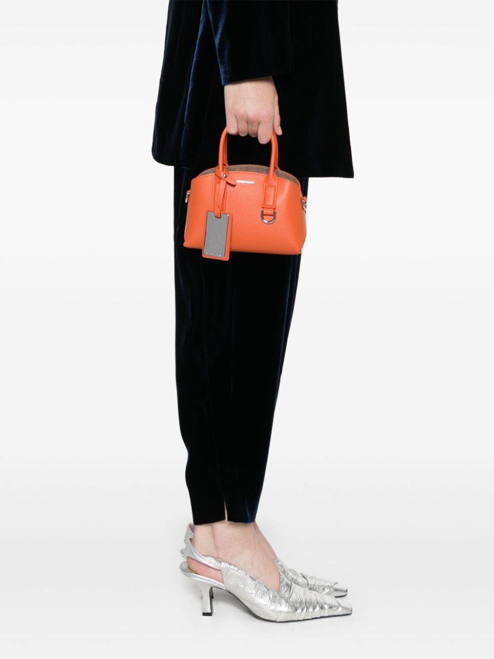 Emporio Armani Capsule Bags Arancio Polyurethane
