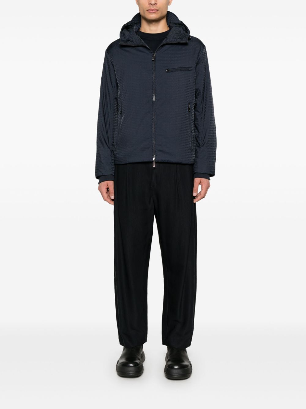 Emporio Armani Coats Blu Polyamide