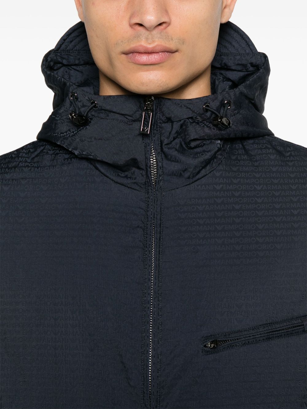 Emporio Armani Coats Blu Polyamide