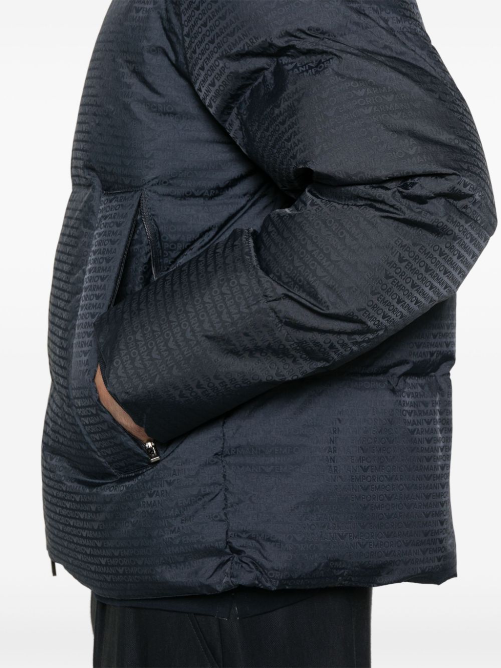Emporio Armani Coats Blu Lining: Polyamide