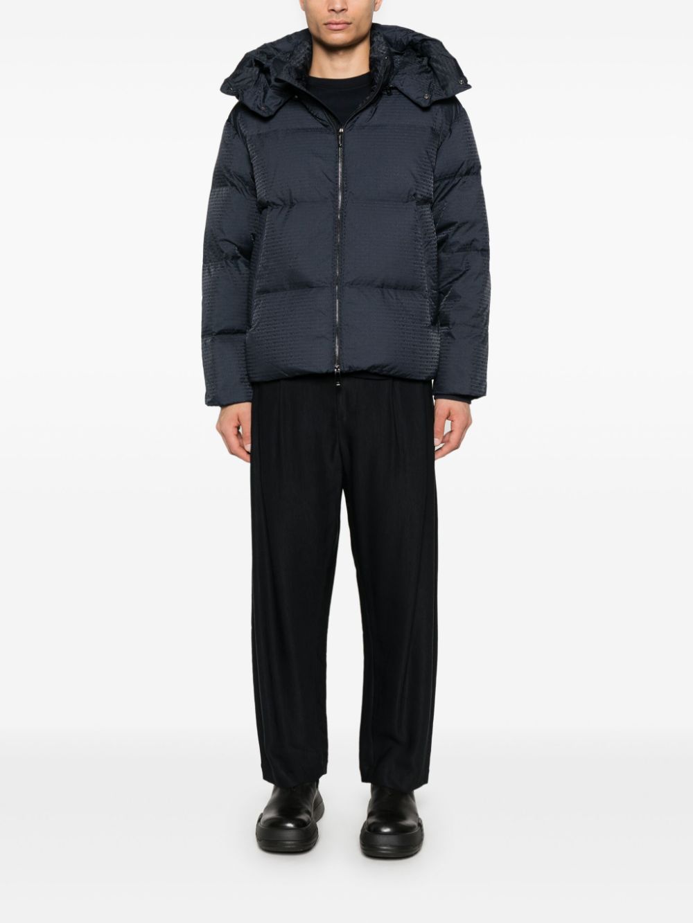 Emporio Armani Coats Blu Lining: Polyamide