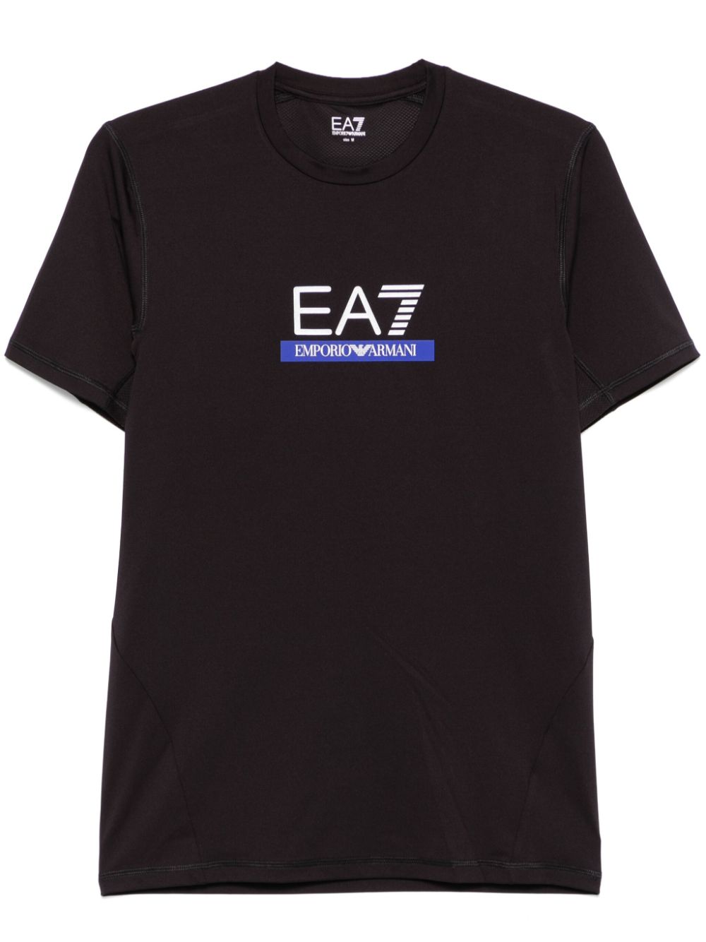 Ea7 T-Shirts And Polos Nero Polyester Elastane