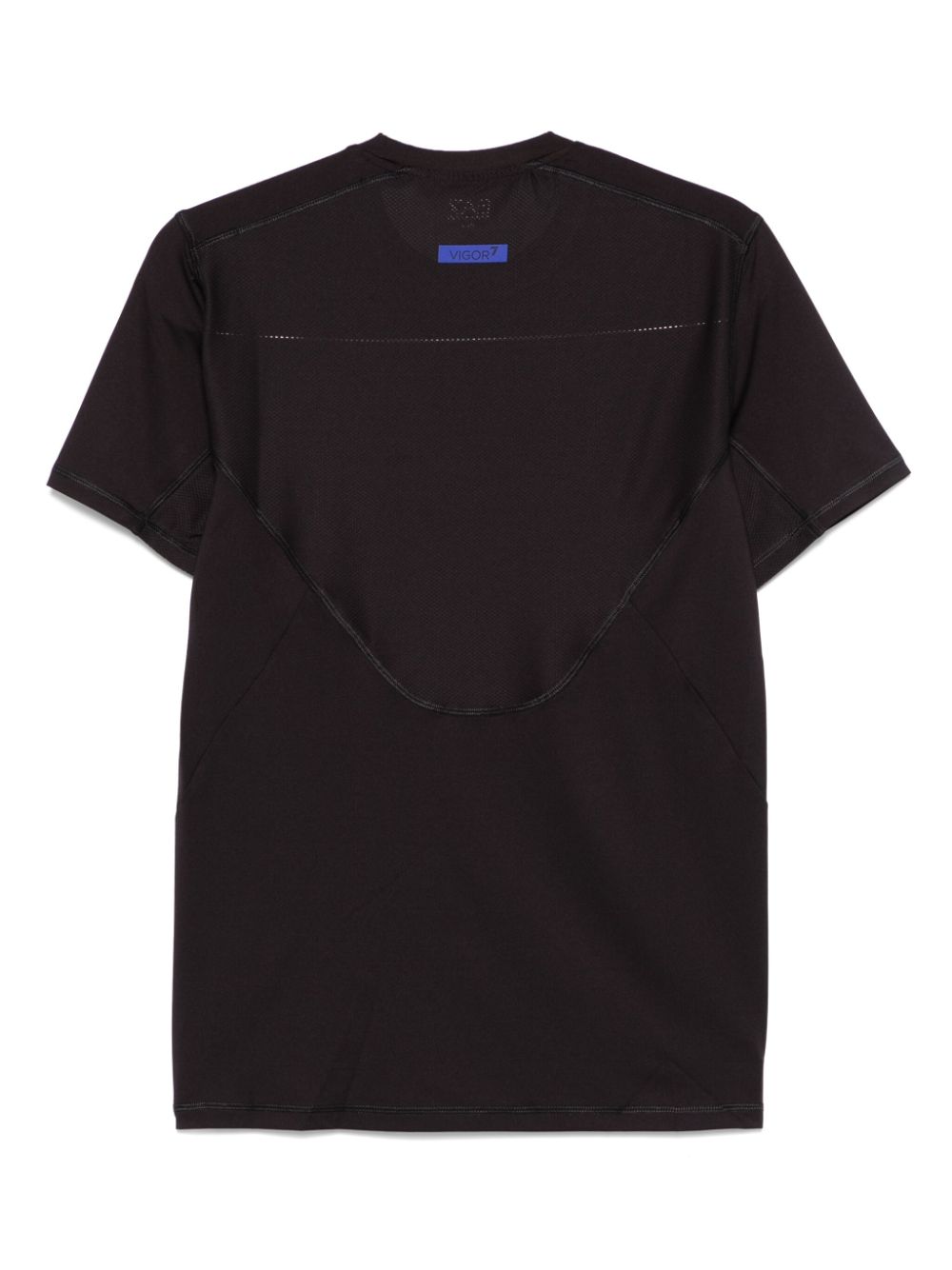 Ea7 T-Shirts And Polos Nero Polyester Elastane