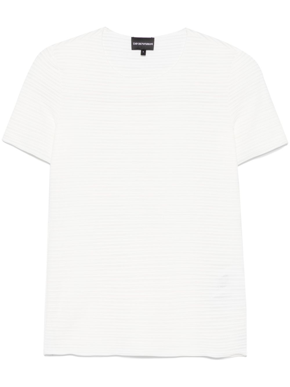 Emporio Armani T-Shirts And Polos Bianco Polyester Elastane