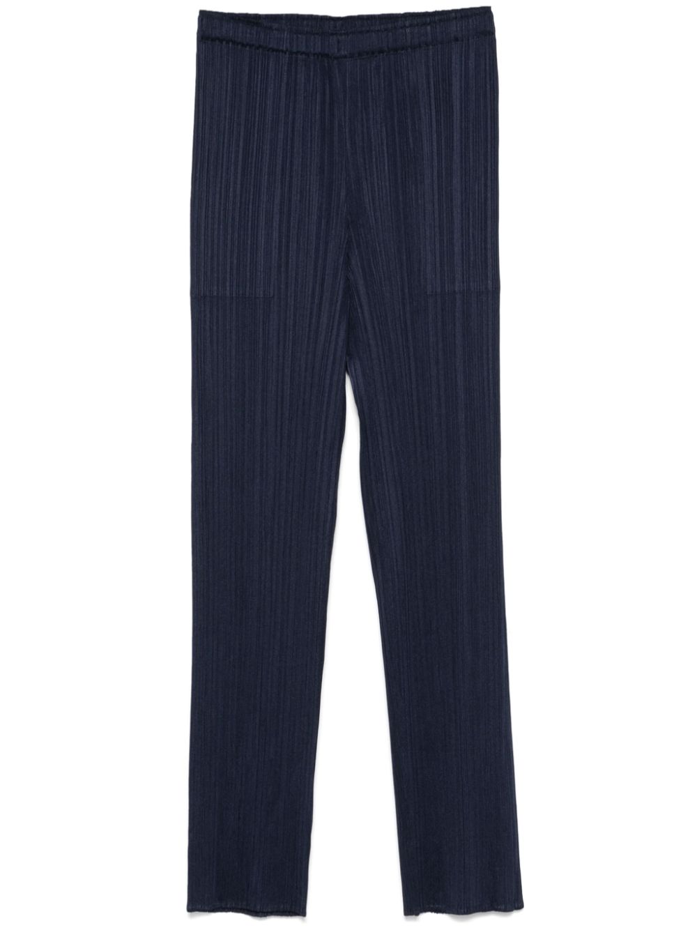 Pleats Please Trousers Blue Polyester