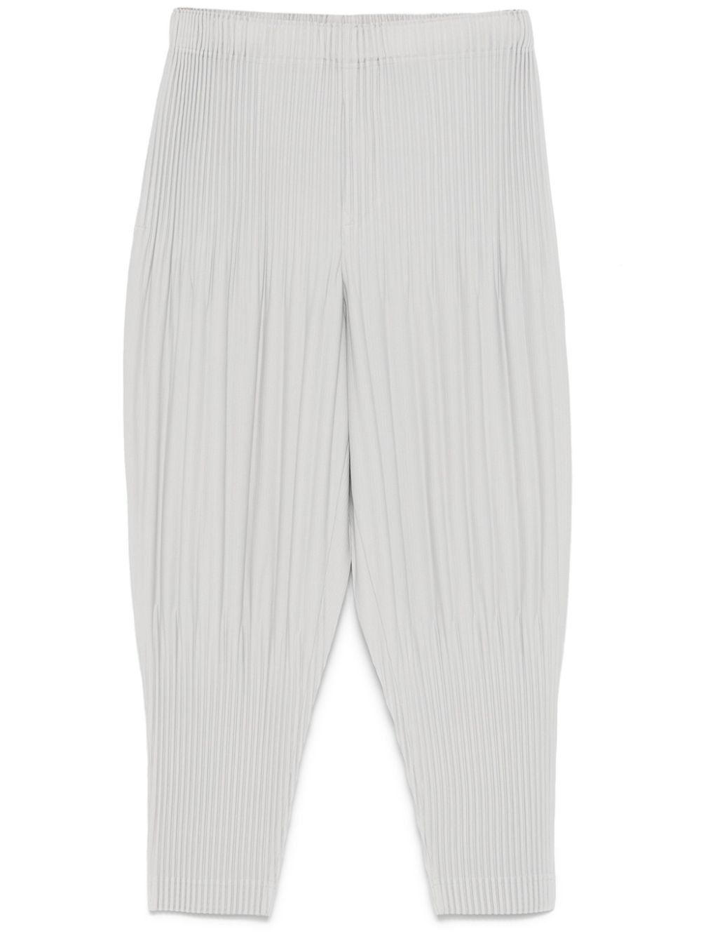 Homme Plisse Issey Miyake Trousers Light Grey Polyester