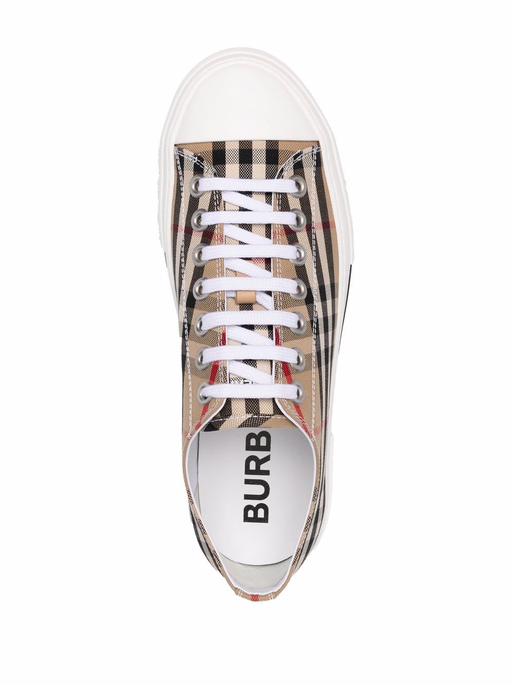 Burberry Sneakers Beige Exterior: Cotton