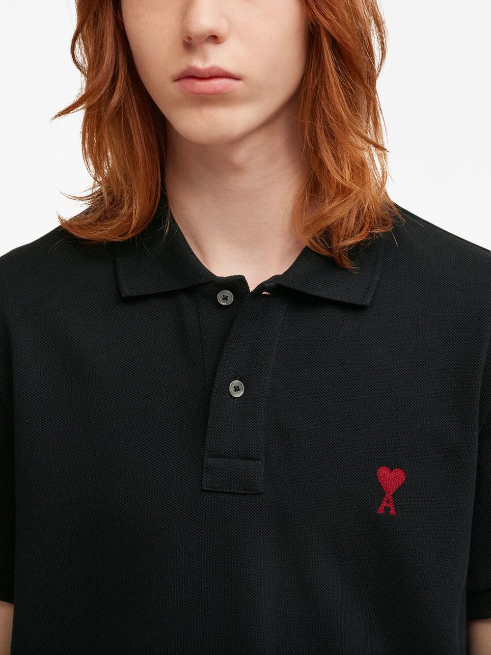 Ami Paris T-Shirts And Polos Black Cotton