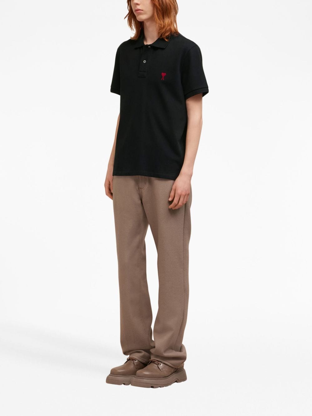Ami Paris T-Shirts And Polos Black Cotton