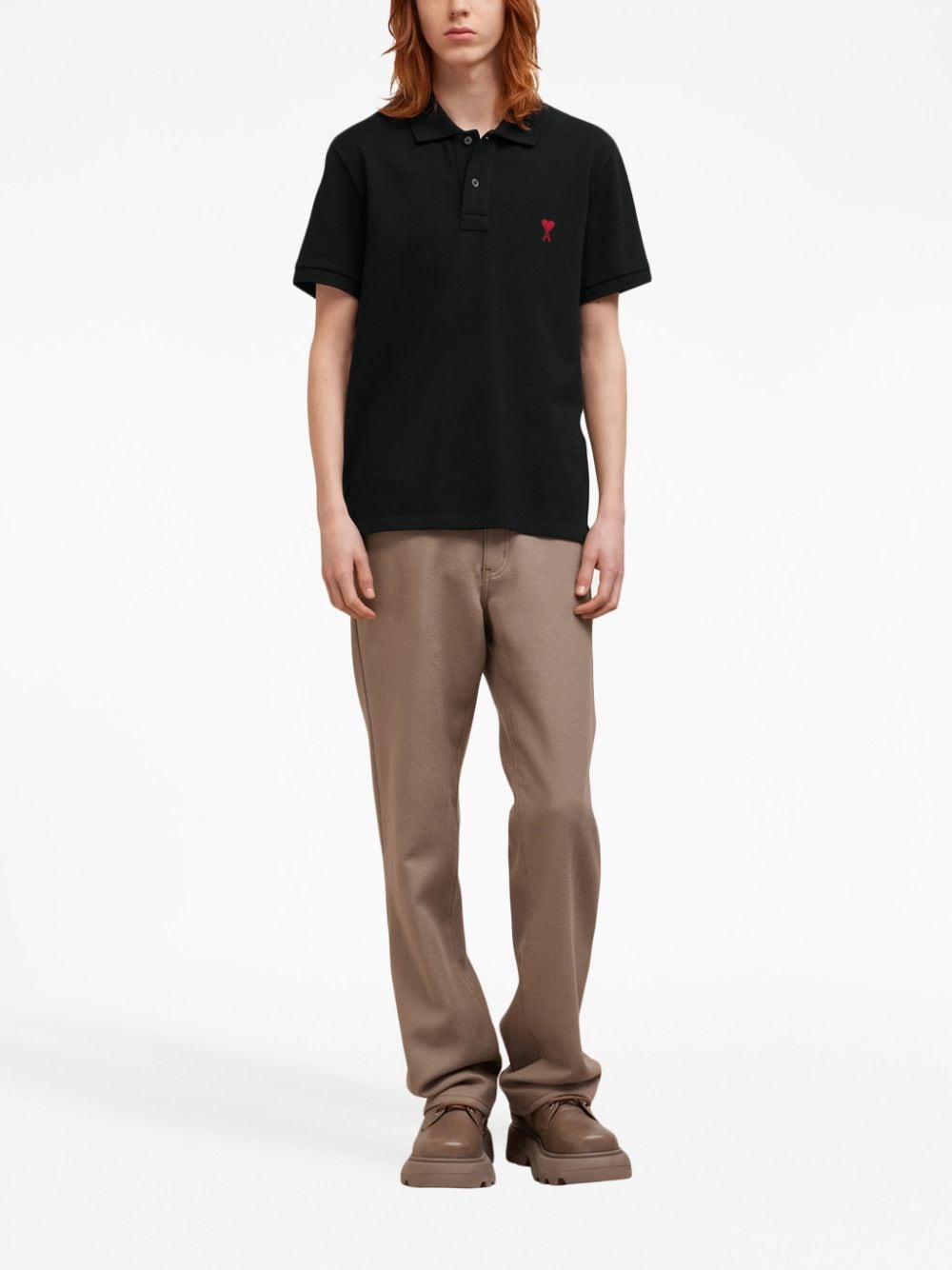 Ami Paris T-Shirts And Polos Black Cotton