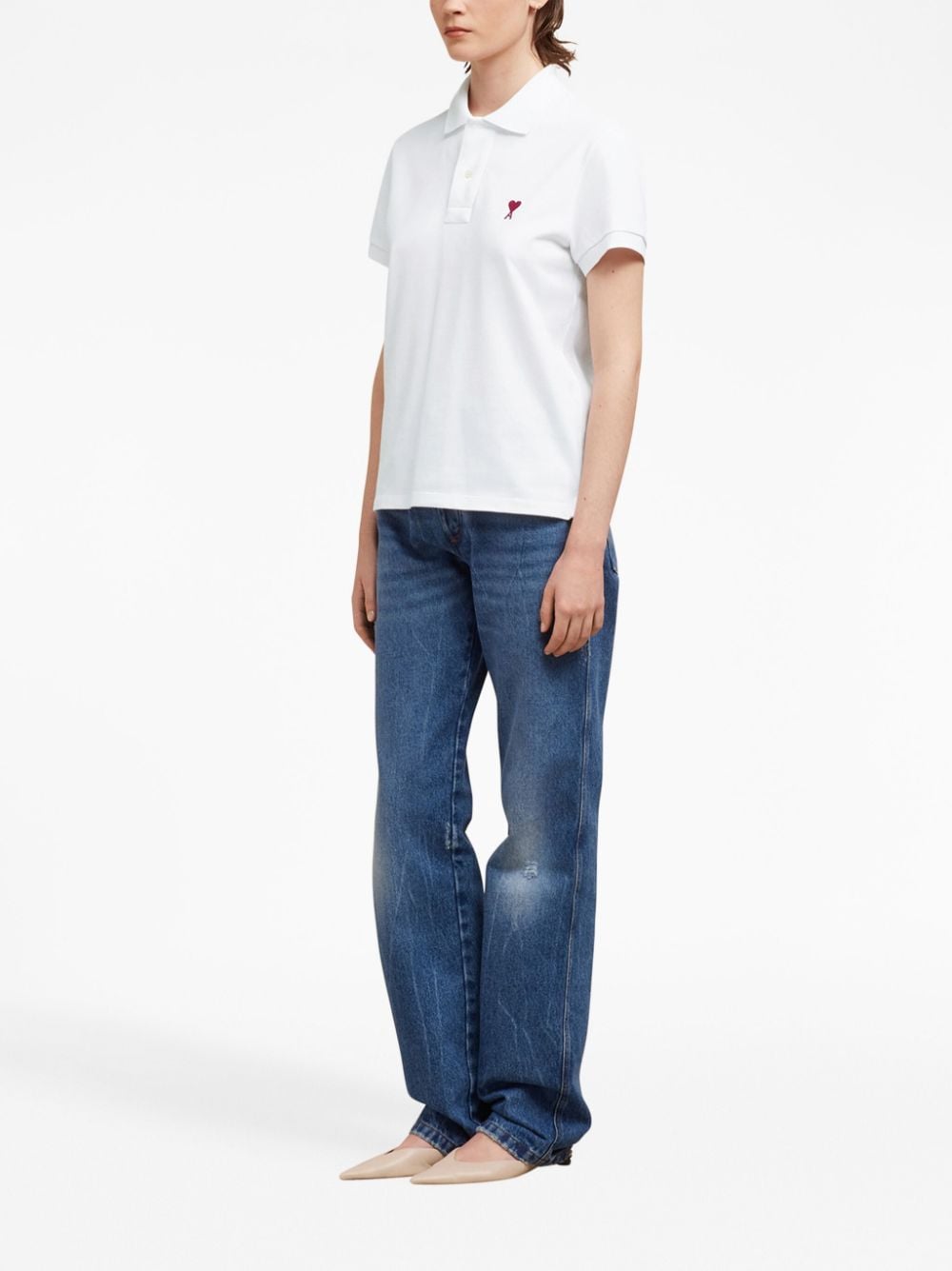 Ami Paris T-Shirts And Polos White Cotton