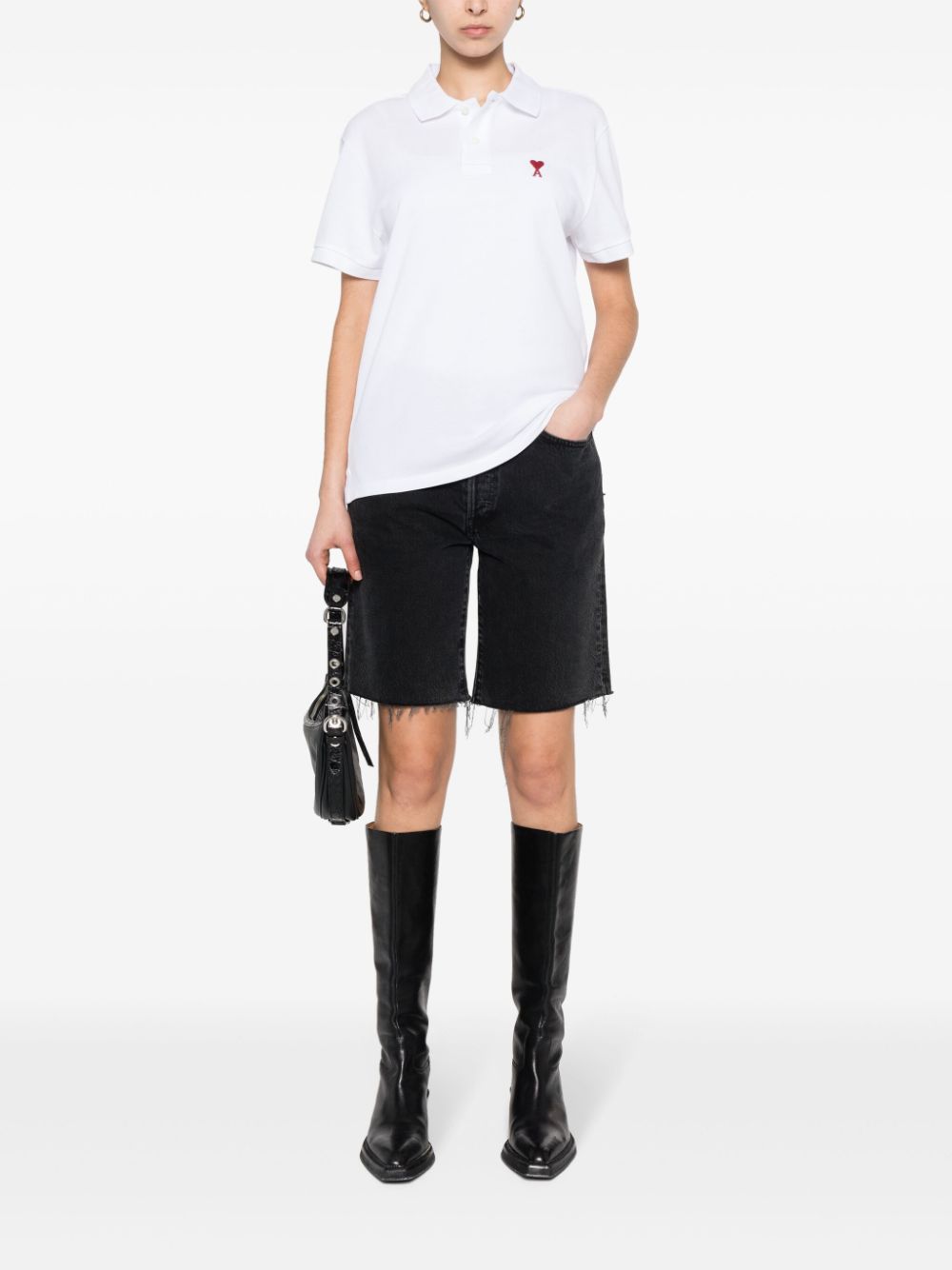 Ami Paris T-Shirts And Polos White Cotton