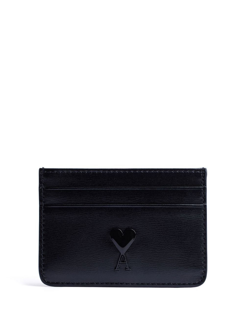 Ami Paris Wallets Black Calf Leather