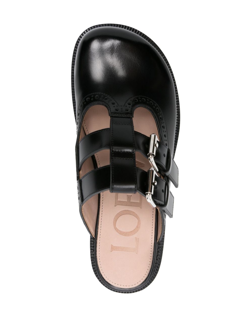Loewe Sandals Black Calf Leather