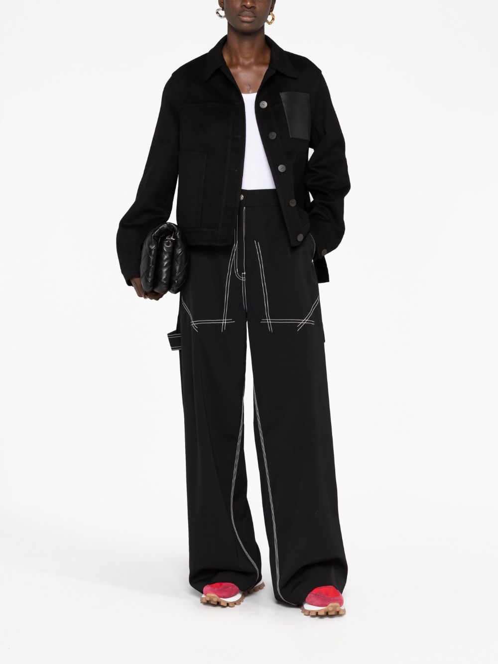 Loewe Jackets Black Wool Cashmere