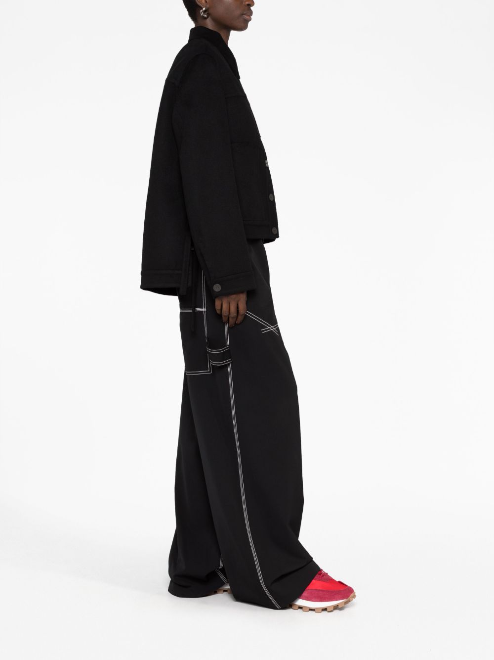 Loewe Jackets Black Wool Cashmere