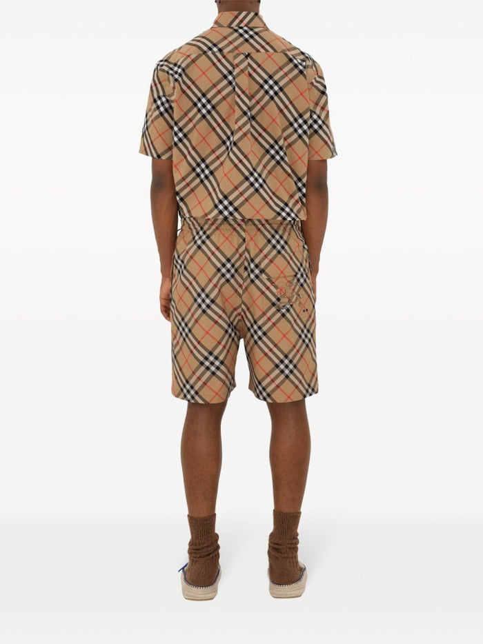Burberry Shirts Beige Cotton