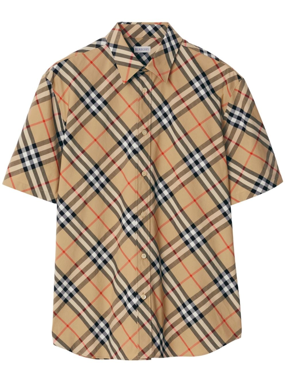 Burberry Shirts Beige Cotton