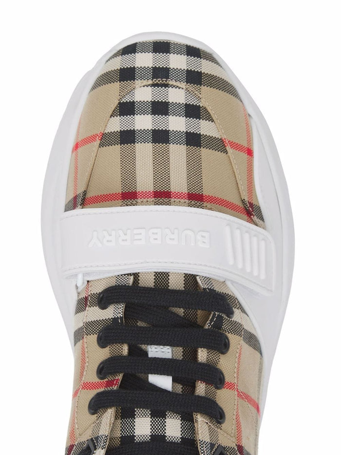 Burberry Sneakers White Exterior: Cotton