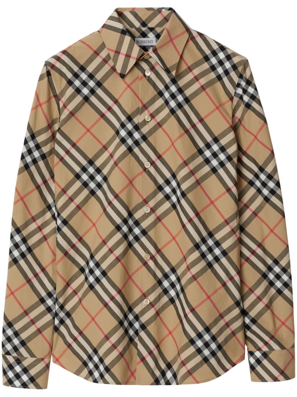 Burberry Shirts Beige Cotton