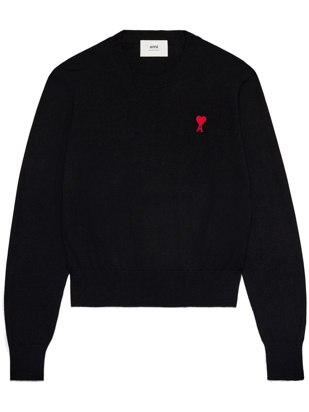Ami Paris Sweaters Black Cotton