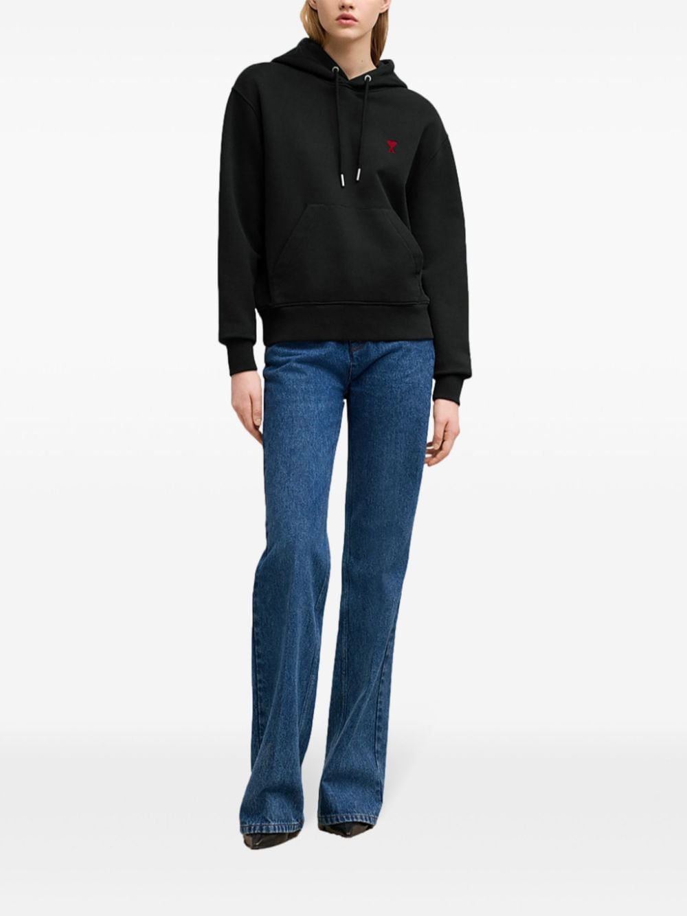 Ami Paris Sweaters Black Cotton