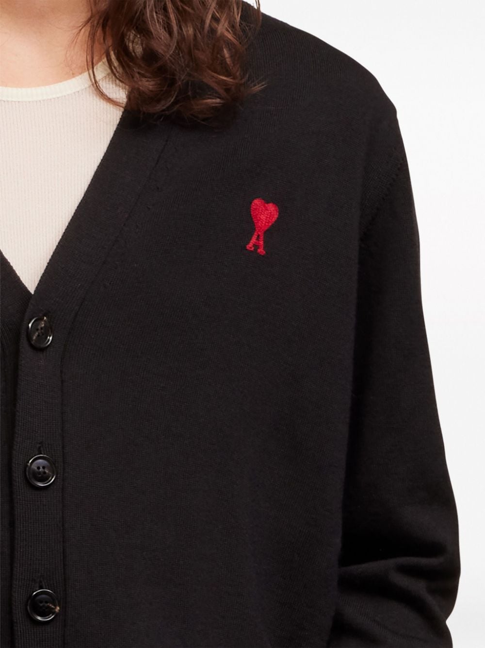Ami Paris Sweaters Black Cotton