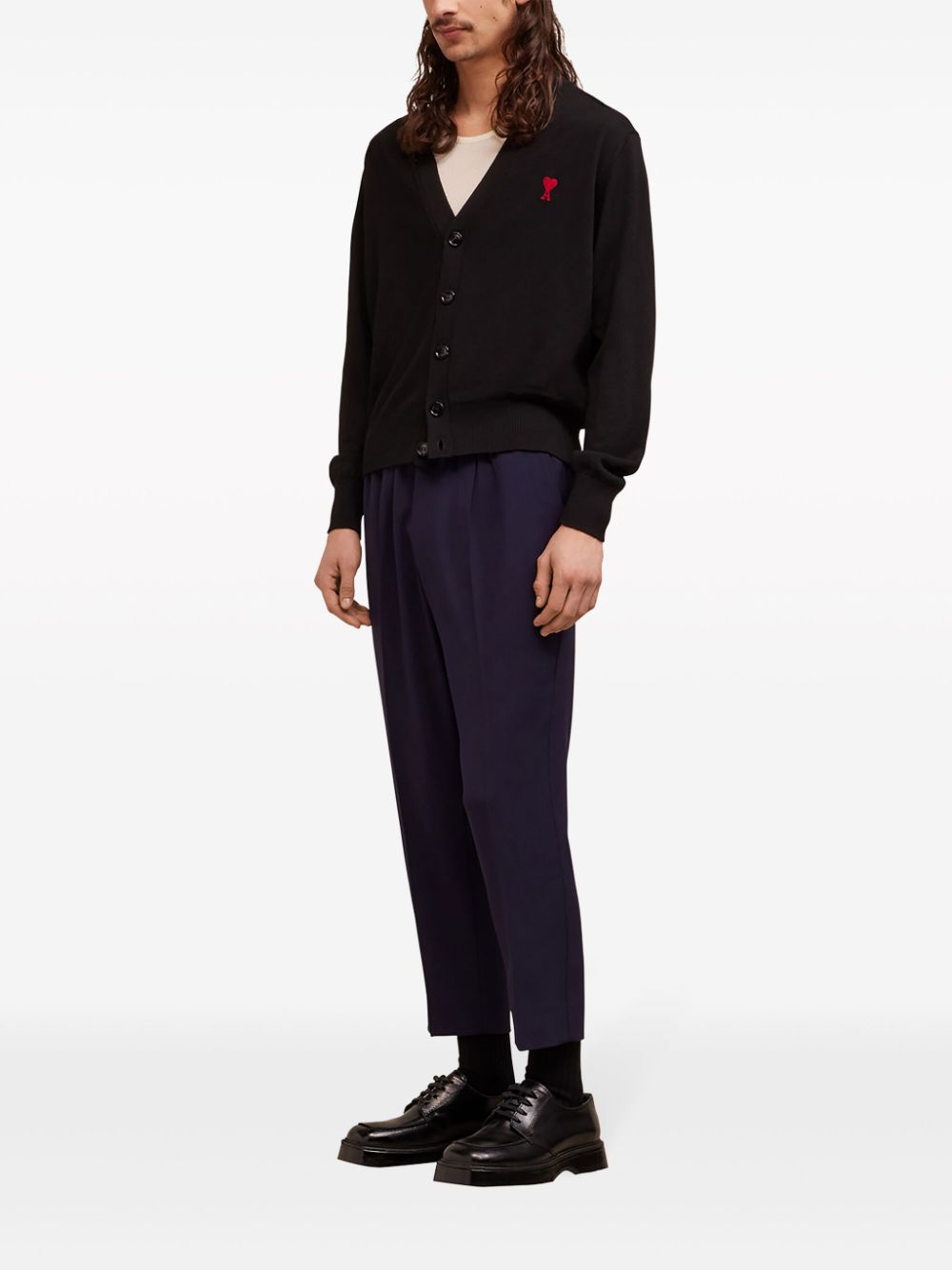 Ami Paris Sweaters Black Cotton