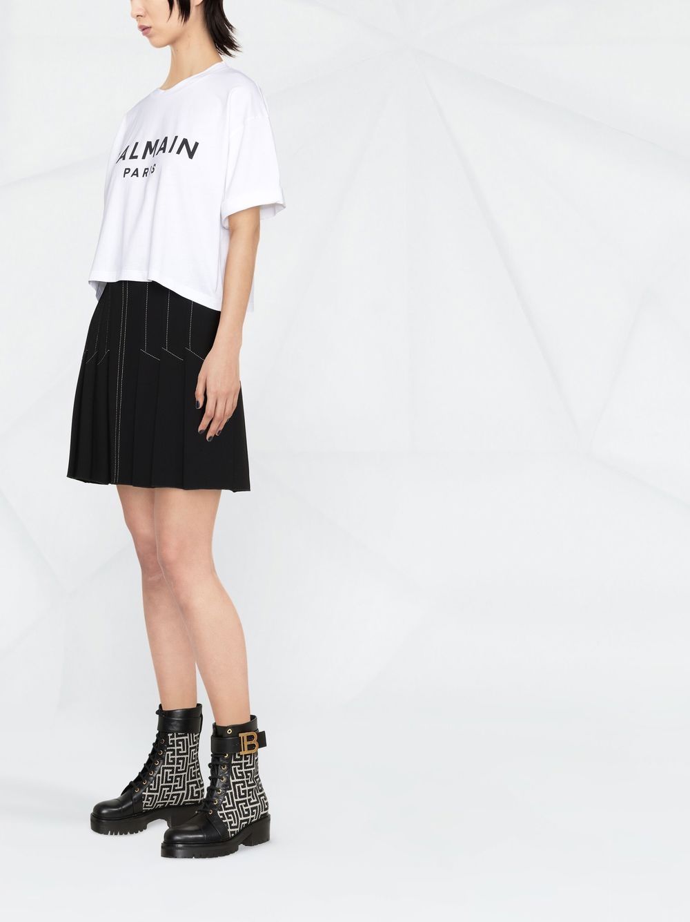 Balmain T-Shirts And Polos White Cotton