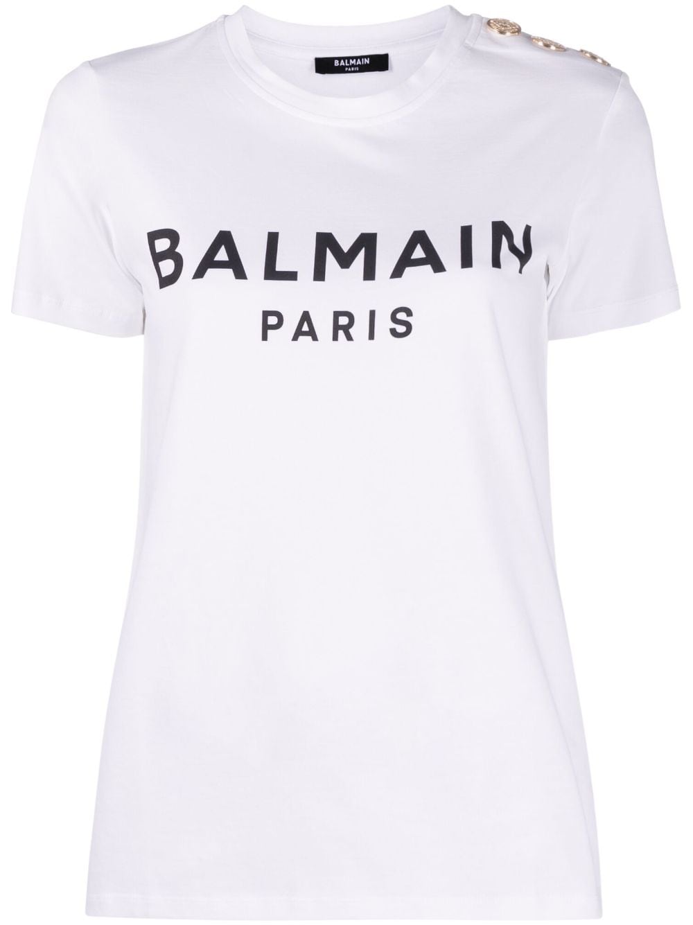 Balmain T-Shirts And Polos White Cotton