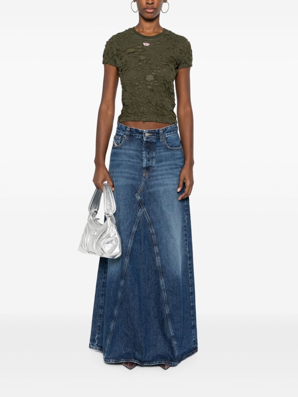 Diesel Skirts Blue Cotton