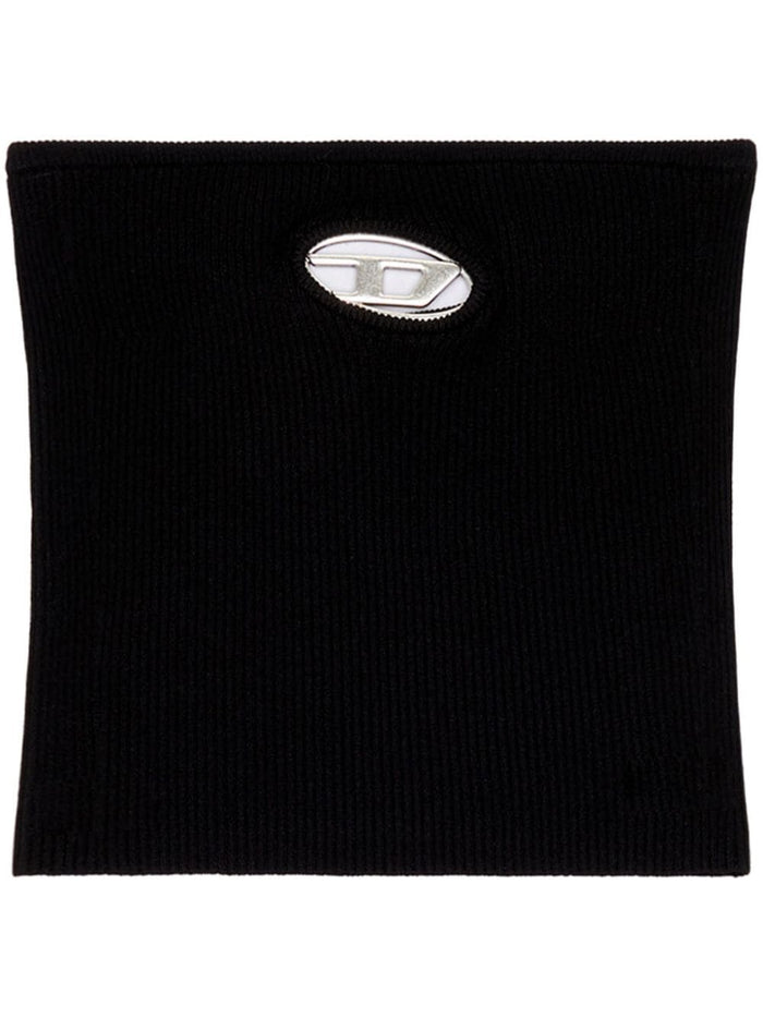 Diesel Top Black Viscose Polyester