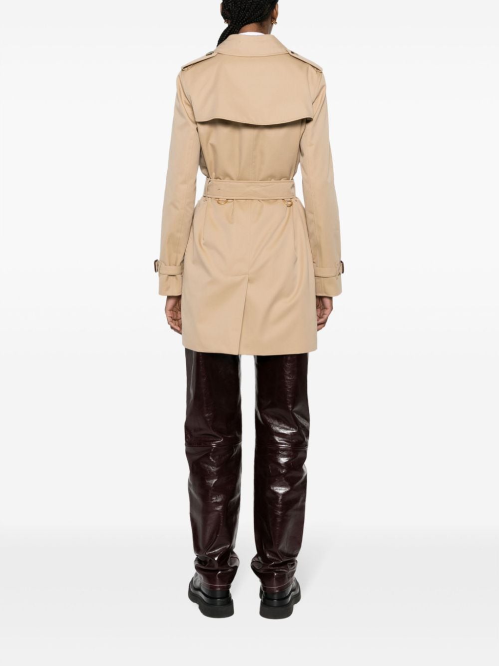 Burberry Coats Beige Cotton